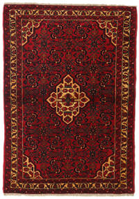  Persian Hamadan Rug 110X158 Dark Red/Red (Wool, Persia/Iran)