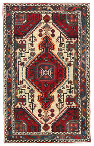  82X130 Hamadan Rug Red/Beige Persia/Iran Carpetvista