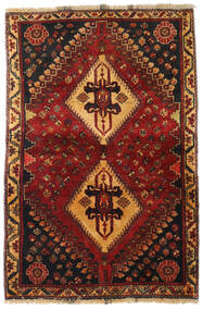  Orientalisk Ghashghai Matta 105X158 Mörkröd/Röd Ull, Persien/Iran Carpetvista