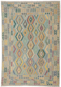  252X348 Large Kilim Afghan Old Style Rug Wool, Carpetvista