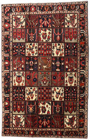 206X317 Tapete Oriental Bakhtiari Vermelho Escuro/Vermelho (Lã, Pérsia/Irão) Carpetvista