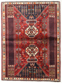 Ghashghai Matta 115X152 Röd/Mörkröd Ull, Persien/Iran Carpetvista