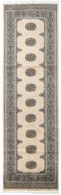  Pakistan Bokhara 2Ply Rug 78X258 Wool Beige/Grey Small Carpetvista