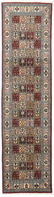 Moud Teppich 76X293 Läufer Braun/Grau Wolle, Persien/Iran Carpetvista