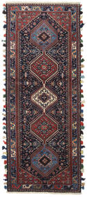  Oriental Yalameh Rug 80X204 Runner
 Dark Pink/Red Wool, Persia/Iran Carpetvista