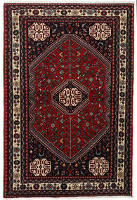  Persischer Abadeh Teppich 105X155 Dunkelrot/Beige (Wolle, Persien/Iran)