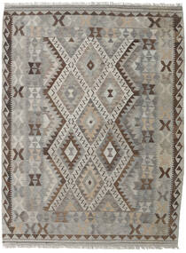 Kilim Afghan Old Style Rug 149X197 Grey/Beige Wool, Afghanistan Carpetvista