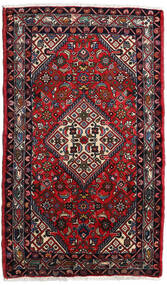 Hamadan Vloerkleed 77X130 Donkerrood/Rood Wol, Perzië/Iran Carpetvista