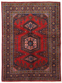 絨毯 ウィス 162X220 レッド/ダークパープル (ウール, ペルシャ/イラン)