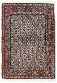 85X140 Moud Tæppe Orientalsk Mørkerød/Grå ( Persien/Iran) Carpetvista