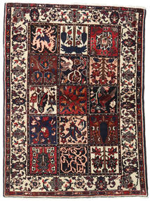  Persischer Bachtiar Teppich 110X151 Dunkelrosa/Beige (Wolle, Persien/Iran)