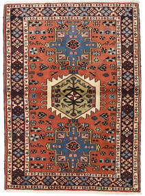  Persischer Ardebil Teppich 107X149 Rot/Dunkelrot (Wolle, Persien/Iran)