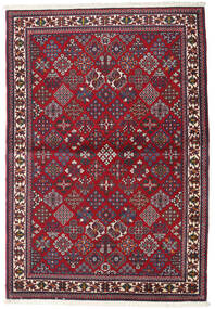  Orientalischer Meimeh Teppich 110X161 Rot/Dunkelgrau Wolle, Persien/Iran Carpetvista