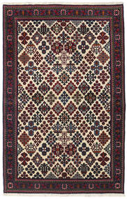  Meimeh Rug 110X171 Persian Wool Dark Pink/Beige Small Carpetvista