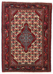 絨毯 ペルシャ ハマダン 82X119 ダークレッド/レッド (ウール, ペルシャ/イラン)