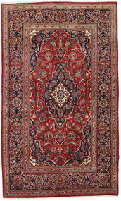 Tapis Kashan Fine 130X220 Rouge/Rose Foncé (Laine, Perse/Iran)