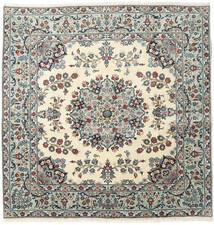  Persischer Keshan Fine Teppich 196X202 Quadratisch Grau/Beige (Wolle, Persien/Iran)