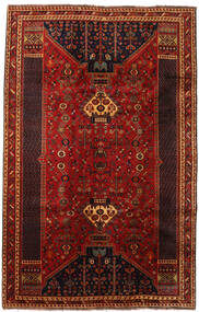  Persischer Shiraz Teppich 190X300 Dunkelrot/Rot (Wolle, Persien/Iran)