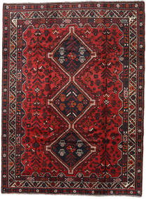 Tappeto Orientale Shiraz 202X270 Rosso Scuro/Rosso (Lana, Persia/Iran)