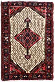 Hamadan Rug 70X115 Dark Pink/Brown Wool, Persia/Iran Carpetvista