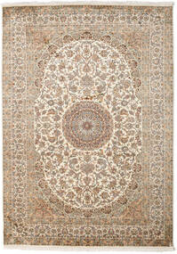175X249 絨毯 オリエンタル カシミール ピュア シルク ベージュ/オレンジ (絹, インド) Carpetvista