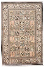 Kashmir Pure Silk Rug 124X185 Beige/Orange Silk, India Carpetvista