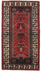80X145 러그 오리엔탈 하마단 다크 레드/빨간색 (울, 페르시아/이란) Carpetvista