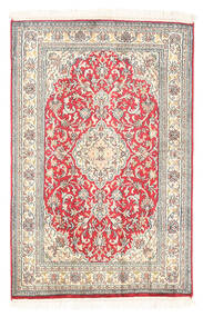  Kashmir Pure Silk Rug 61X93 Beige/Red Carpetvista