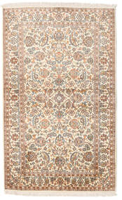 95X154 Kashmir Pure Silk Rug Oriental Beige/Brown (Silk, India) Carpetvista