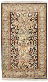 絨毯 オリエンタル カシミール ピュア シルク 95X156 ベージュ/茶色 (絹, インド)