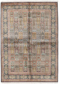  155X214 円形 小 カシミール ピュア シルク 絨毯 絹, Carpetvista