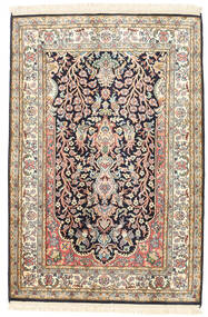 絨毯 カシミール ピュア シルク 81X120 ベージュ/茶色 (絹, インド)