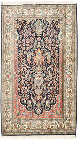 絨毯 オリエンタル カシミール ピュア シルク 83X126 ベージュ/オレンジ (絹, インド)