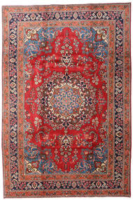 絨毯 マシュハド 200X298 レッド/ダークレッド (ウール, ペルシャ/イラン)