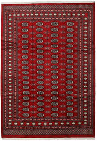 210X303 Χαλι Ανατολής Pakistan Μπουχαρα 2Ply Σκούρο Κόκκινο/Κόκκινα (Μαλλί, Πακιστανικά) Carpetvista