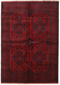  Orientalisk Afghan Khal Mohammadi Matta 205X287 Mörkröd/Röd Ull, Afghanistan Carpetvista