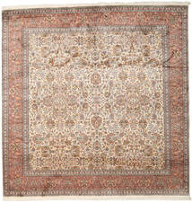  Kashmir Pure Silk Rug 247X253 Beige/Brown Carpetvista