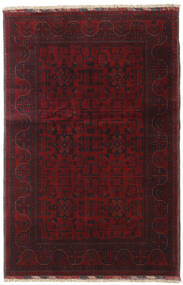 Tapis Afghan Khal Mohammadi 124X190 Rouge Foncé (Laine, Afghanistan)
