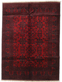 Tappeto Afghan Khal Mohammadi 151X198 Rosso Scuro (Lana, Afghanistan)