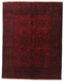  アフガン Khal Mohammadi 絨毯 154X197 ウール ダークレッド 小 Carpetvista