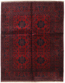  Afegão Khal Mohammadi Tapete 155X194 Lã Vermelho Escuro Pequeno Carpetvista
