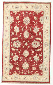 絨毯 オリエンタル Ziegler 87X147 ベージュ/レッド (ウール, アフガニスタン)