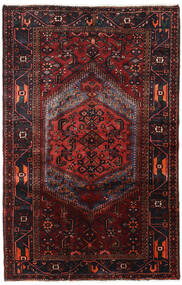  Persialainen Hamadan Matot 135X210 Tummanpunainen/Punainen Carpetvista