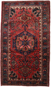 絨毯 ハマダン 124X218 ダークレッド/レッド (ウール, ペルシャ/イラン)