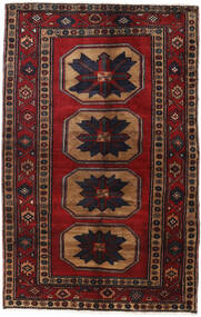 絨毯 オリエンタル ハマダン 122X190 ダークレッド/茶色 (ウール, ペルシャ/イラン)
