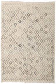 202X294 Kelim Afghan Old Stil Teppich Orientalischer Beige/Hellgrau (Wolle, Afghanistan) Carpetvista