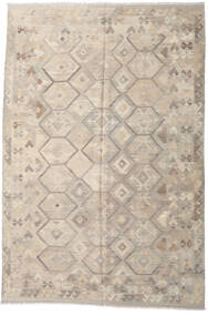 199X301 Kilim Afghan Old Style Rug Oriental Beige/Light Grey (Wool, Afghanistan) Carpetvista