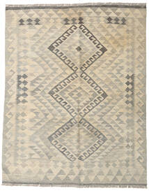136X167 Kilim Afghan Old Style Rug Oriental Beige/Orange (Wool, Afghanistan) Carpetvista
