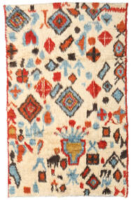  Moroccan Berber - Afganistan 184X294 ウール 絨毯 ベージュ/レッド Carpetvista