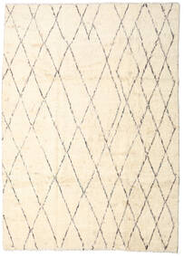 Moroccan Berber - Afganistan Rug 206X287 Beige Wool, Afghanistan Carpetvista
